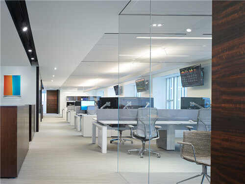 新中式敞开办公区设计