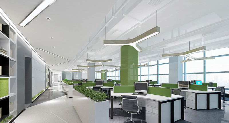 现代化办公楼中庭设计技巧