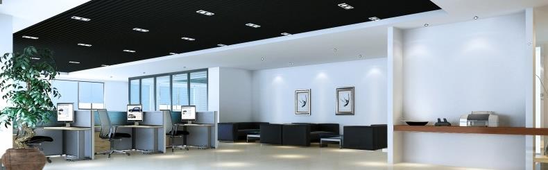 五个汽车贸易公司办公室装潢案例