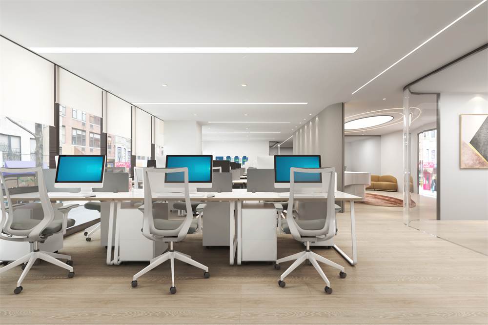 办公室开放办公区装修效果图